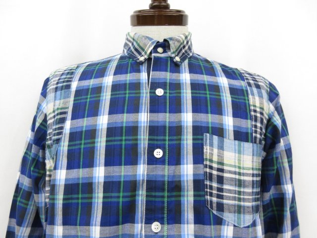 HH超 サカイ sacai チェック柄 ドローコードシャツ 13-00422M メンズ