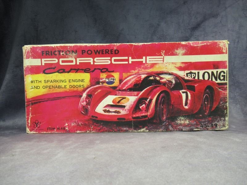 当時物 箱 米澤 ヨネザワ ポルシェ CARRERA PORSCHE カレラ ブリキ 自動車 旧車 日本製