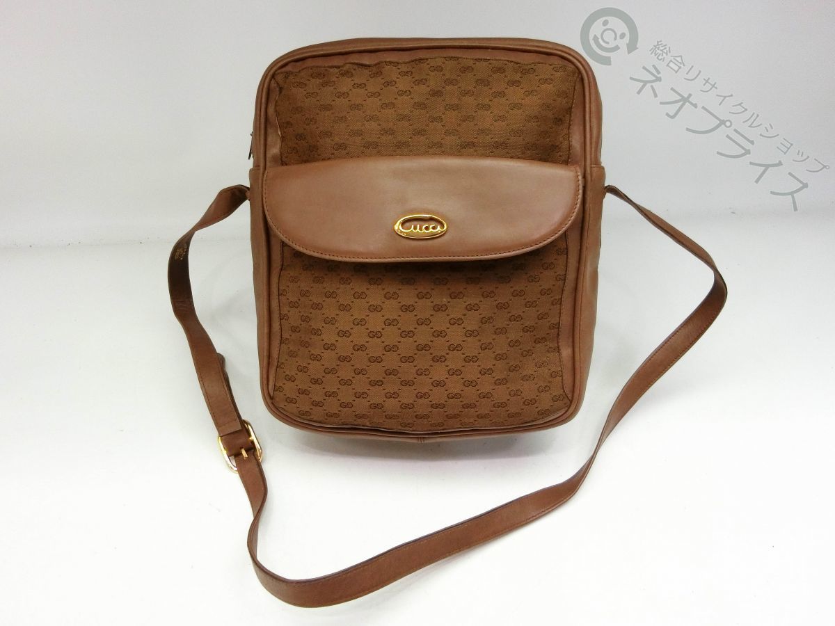 爆買い Y7249 GUCCI グッチ マイクロGG ロゴ金具 キャンバス レザー ショルダー バッグ(その他)｜売買されたオークション情報、yahooの商品情報をアーカイブ公開 - オークファン かばん、バッグ