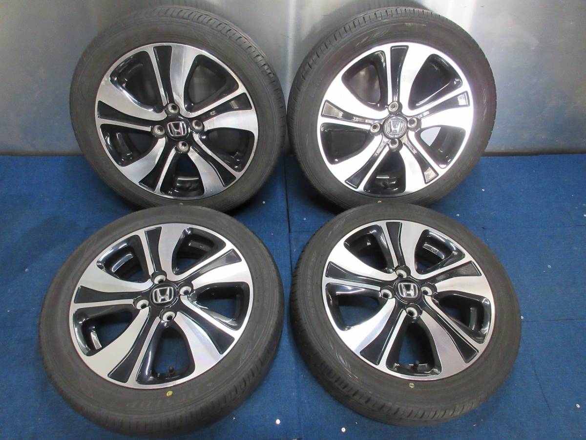 ★8-8.5分山★21年製★ ダンロップDIGI-TYRE EC202 165/55R15　ホンダ N-ONE純正 15×4.5J +45 4H-100 4本セット　D83