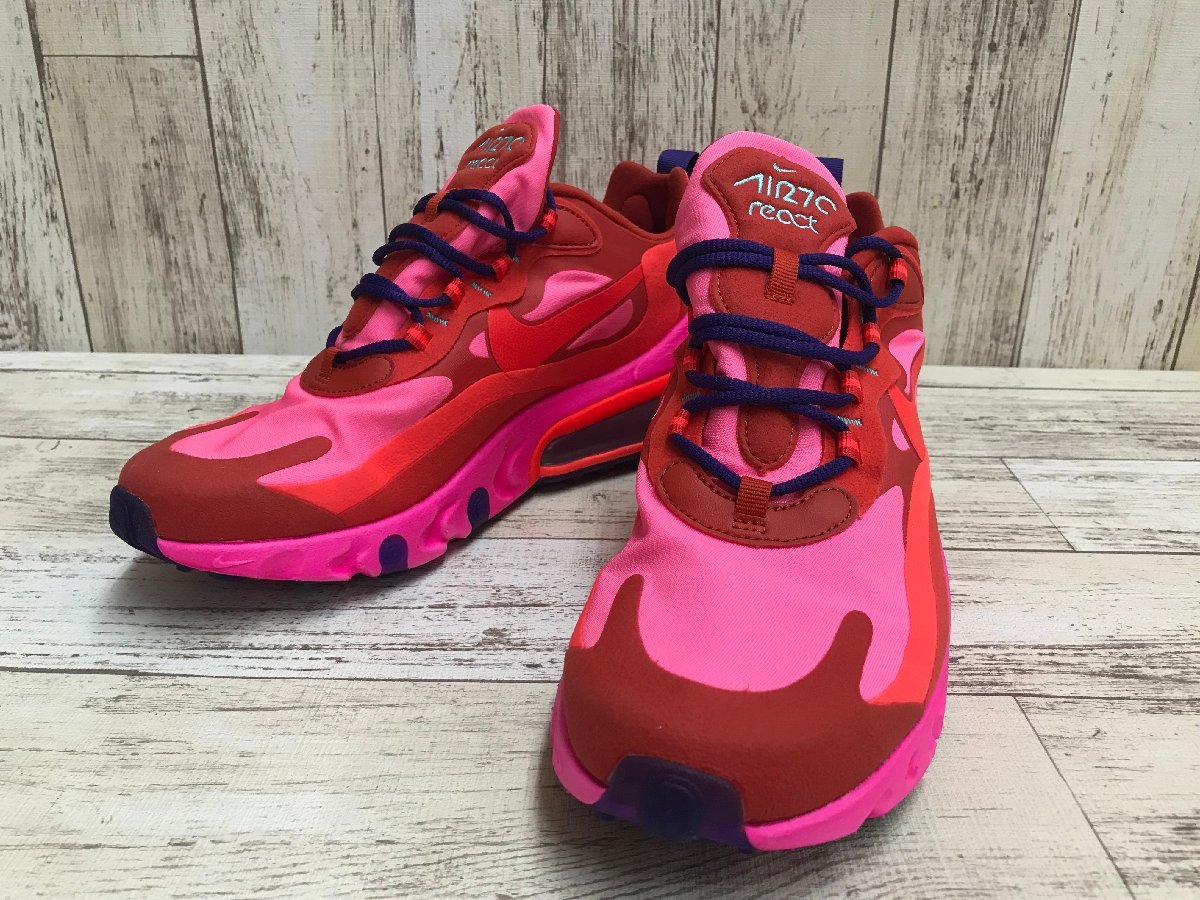 148BH NIKE Air Max 270 React AO4971-600 ナイキ エアマックス【中古