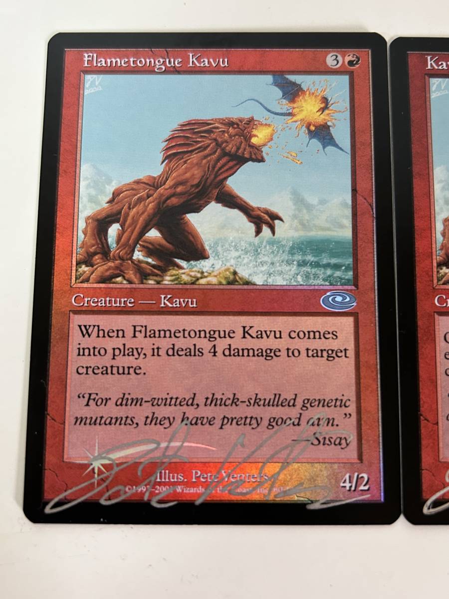 ④30◇火炎舌のカヴー Flametongue Kavu◇FOIL MTG マジックザ