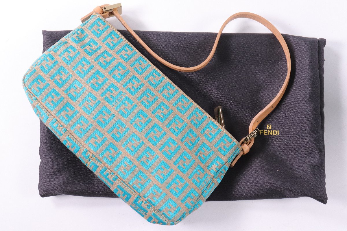 レディース FENDI フェンディ ハンドバッグ ズッキーノ柄 ポーチ 