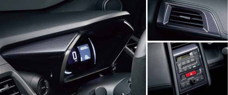 S660 JW5系：純正 インテリアパネル（カーボン調 貼り付けタイプ 4枚