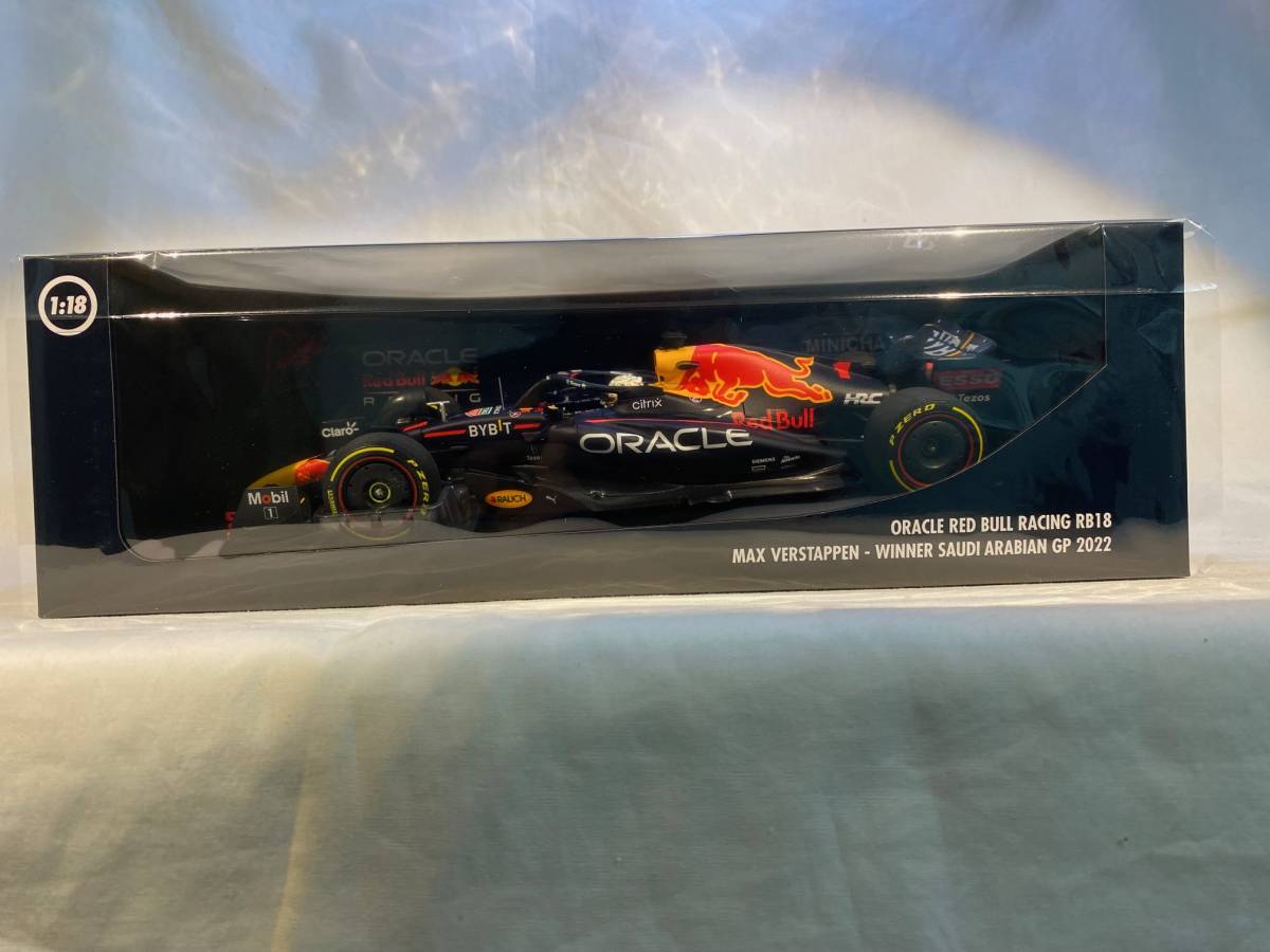 人気定番，お得 ミニチャンプス 1/18 レッドブル レーシング RB18 M フェルスタッペン ウィナー サウジアラビアGP2022 110220001(レーシングカー)｜売買されたオークション情報、yahooの商品情報をアーカイブ公開 - レーシングカー