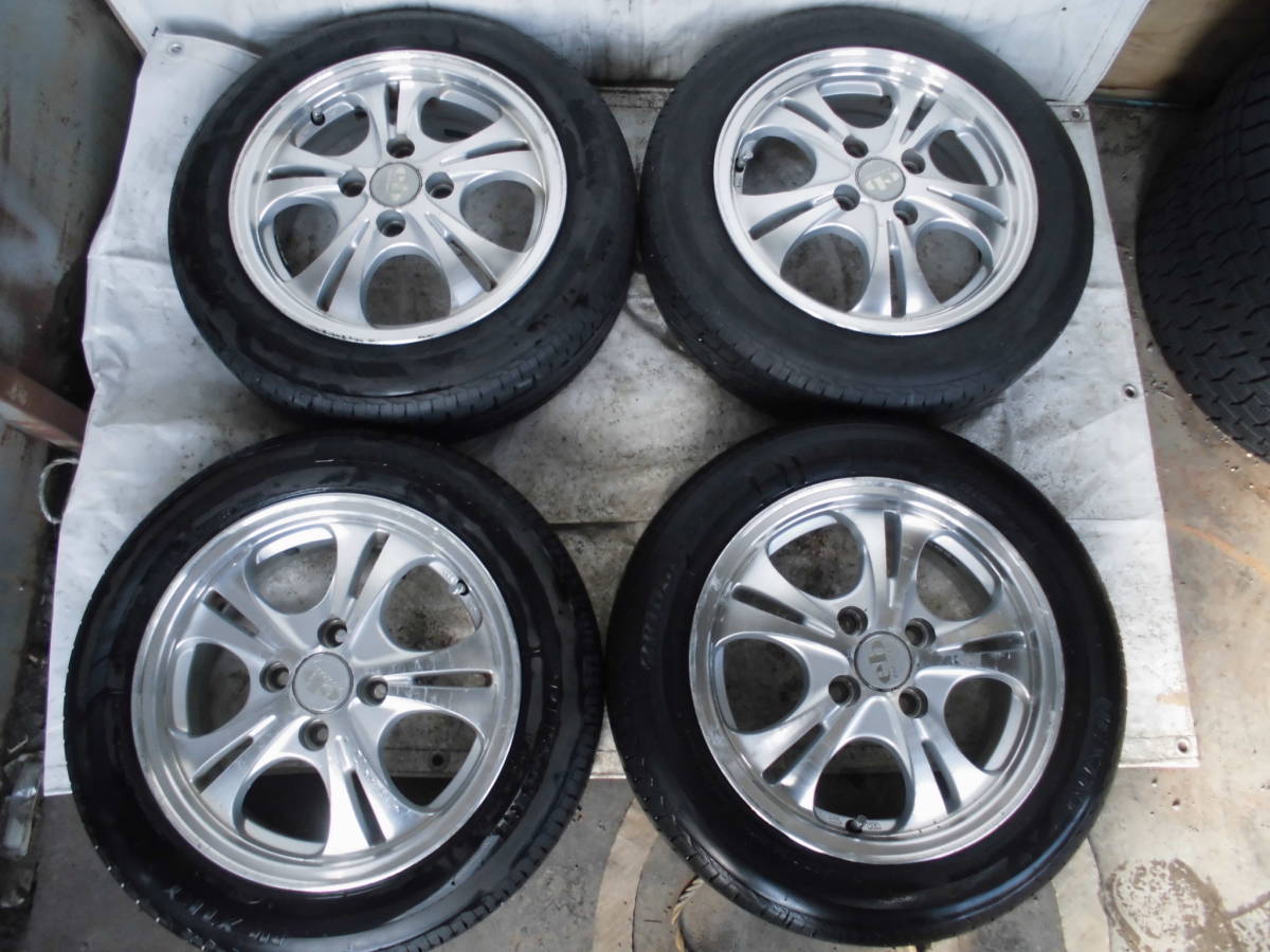 送料無料，セール ブリヂストン 155/65R-14 タイヤ＆アルミホイール 4本セット(ラジアルタイヤ)｜売買されたオークション情報、yahooの商品情報をアーカイブ公開 - オークファン 4穴