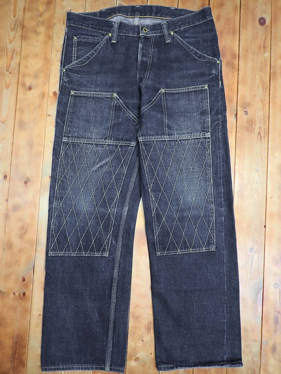 【Trophy Clothing トロフィークロージング Lot.1606W Double Knee Standard Denim Pants ダブルニースタンダードデニムパンツ size W34】