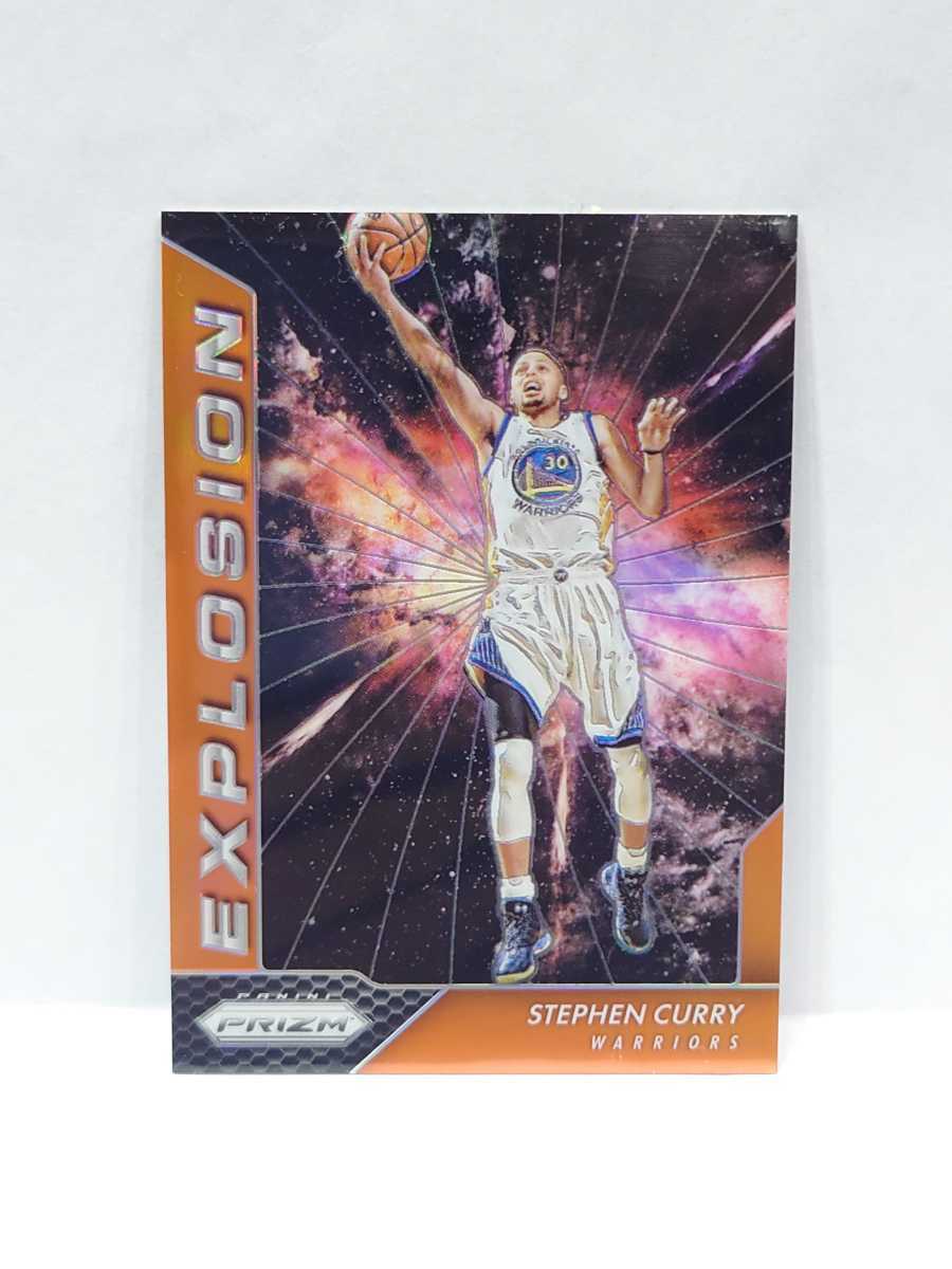 Panini 2016-17 PRIZM Stephen Curry EXPLOSION ORANGE PRIZM 4/49