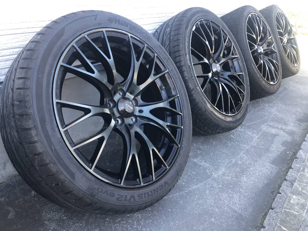 お買い得，安い ★weds sports SA-20R★PCD100★7.5J +45 2本★8.5J +45 2本★235/40-18 4本★ウェッズスポーツ★プリウス30等★