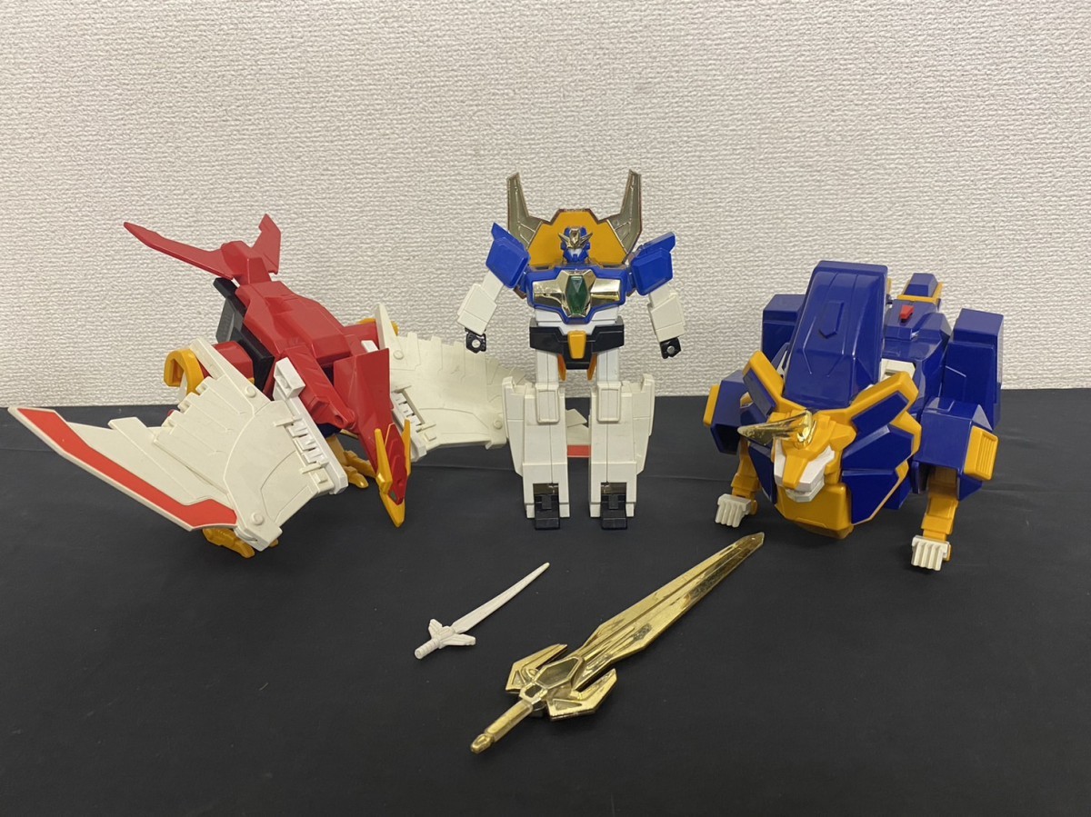 当時物 無敵合体ライジンオー 鳳凰 獣王 等 ロボットヒーロー TOMY 