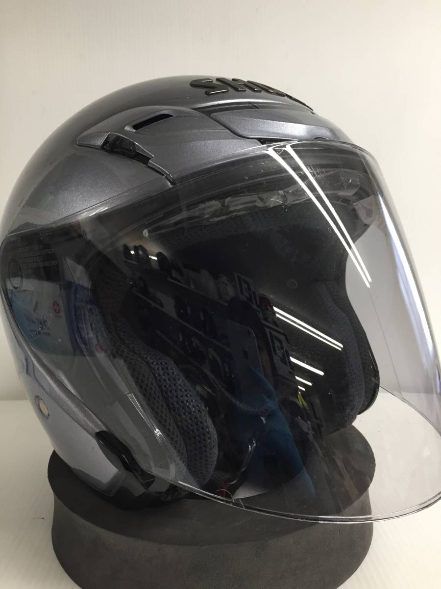 SHOEI J-FORCE III パールグレーメタリック Mサイズ SHOEI J-FORCE3 パールグレーメタリック Mサイズ 1円スタート Webike