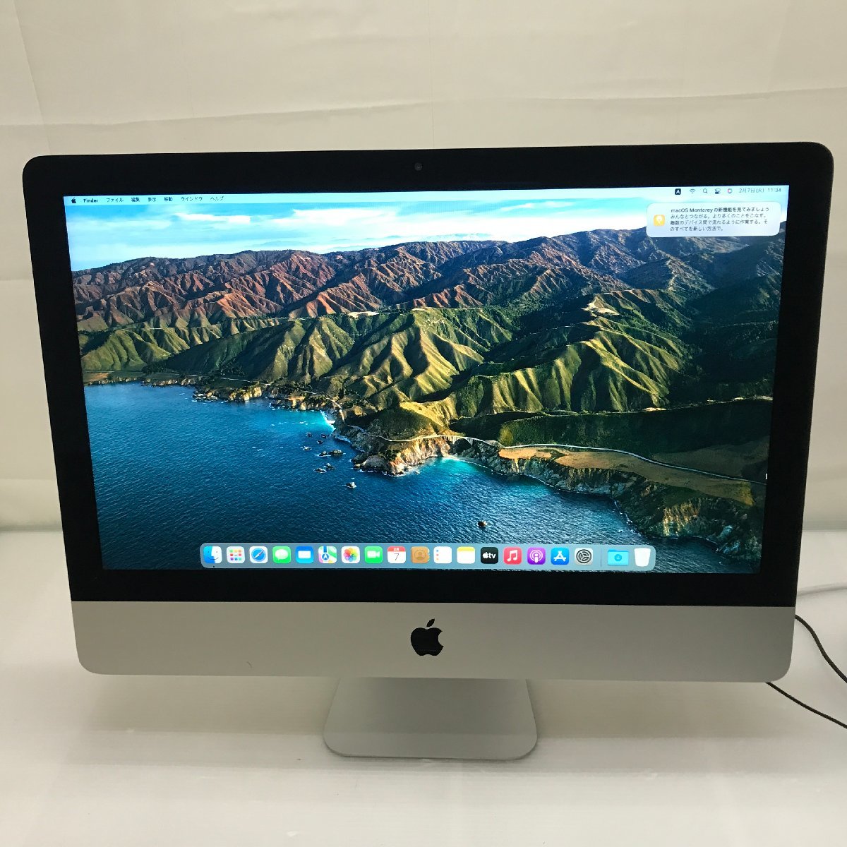 1円～【ジャンク】Apple imac(21.5-inch，Late 2015) MK142J/A（A1418）macOS Monterey T004458