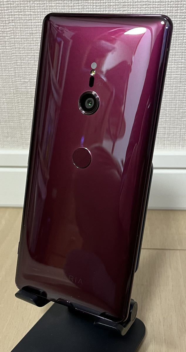 超美品】SONY Xperia XZ3 ボルドー レッド au SOV39 SIMロック解除済