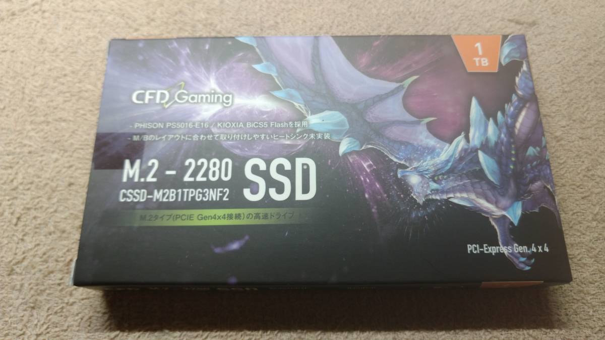 未開封新品） CFD M.2 PCIe Gen.4 x4 NVMe SSD 1TB CSSD-M2B1TPG3NF2