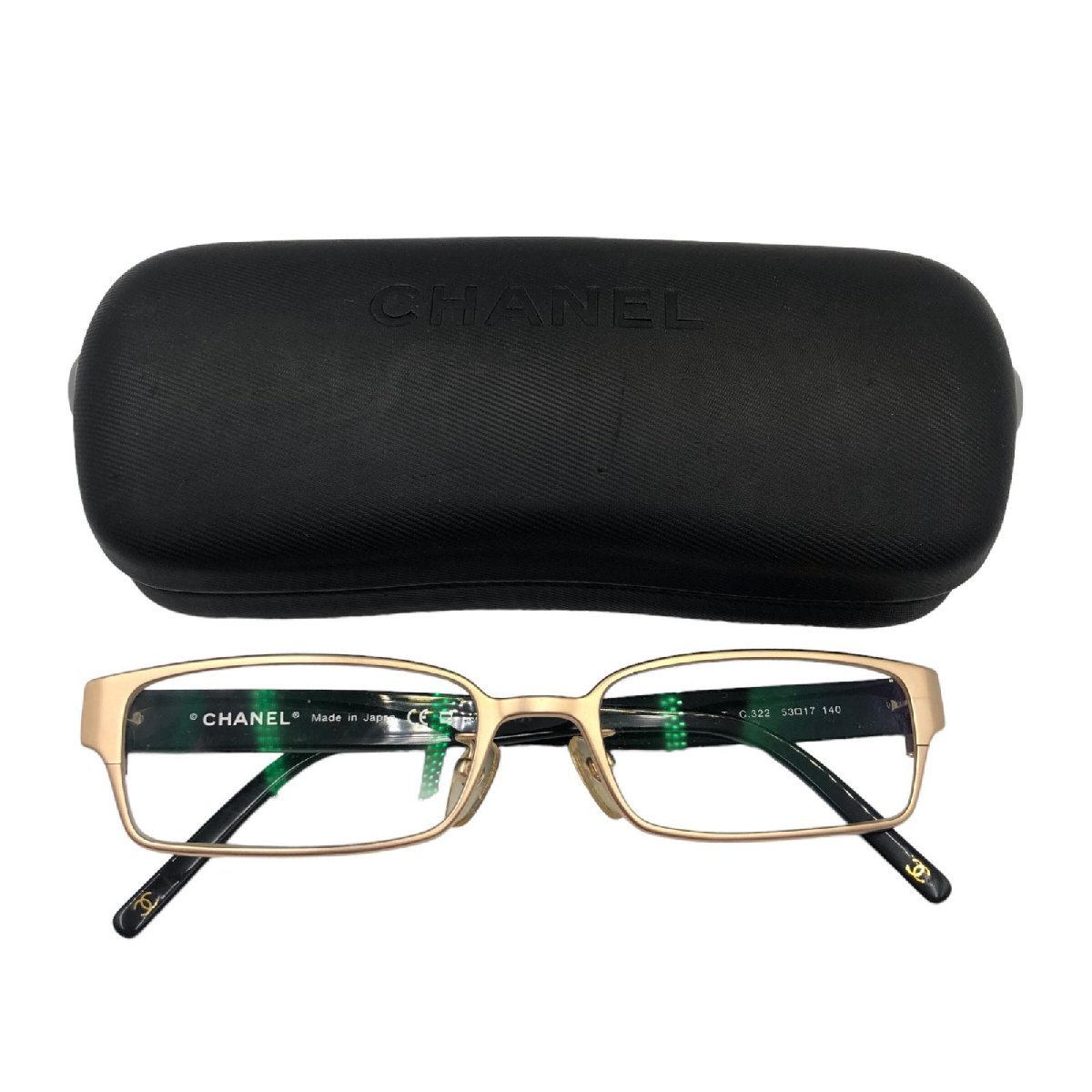 CHANEL シャネル Eyeglasses 53-17 in stock | 度入り ココマーク 53 