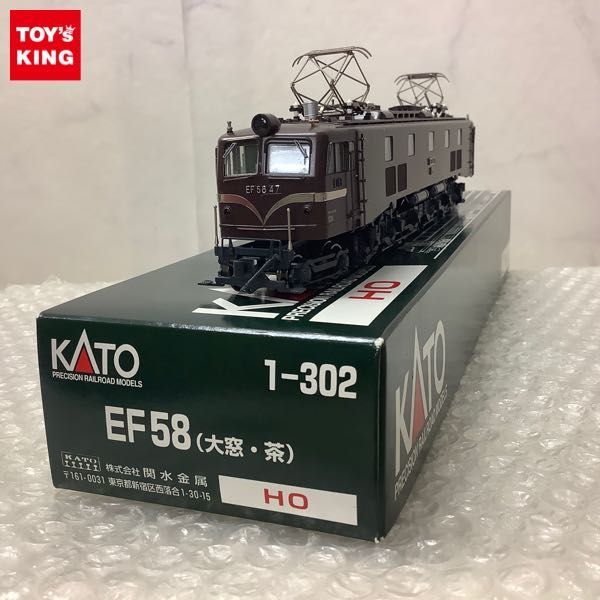 KATO(HO) EF58 (大窓・茶) プラ完成品 1-302 KATO 1-302 EF58 プラ