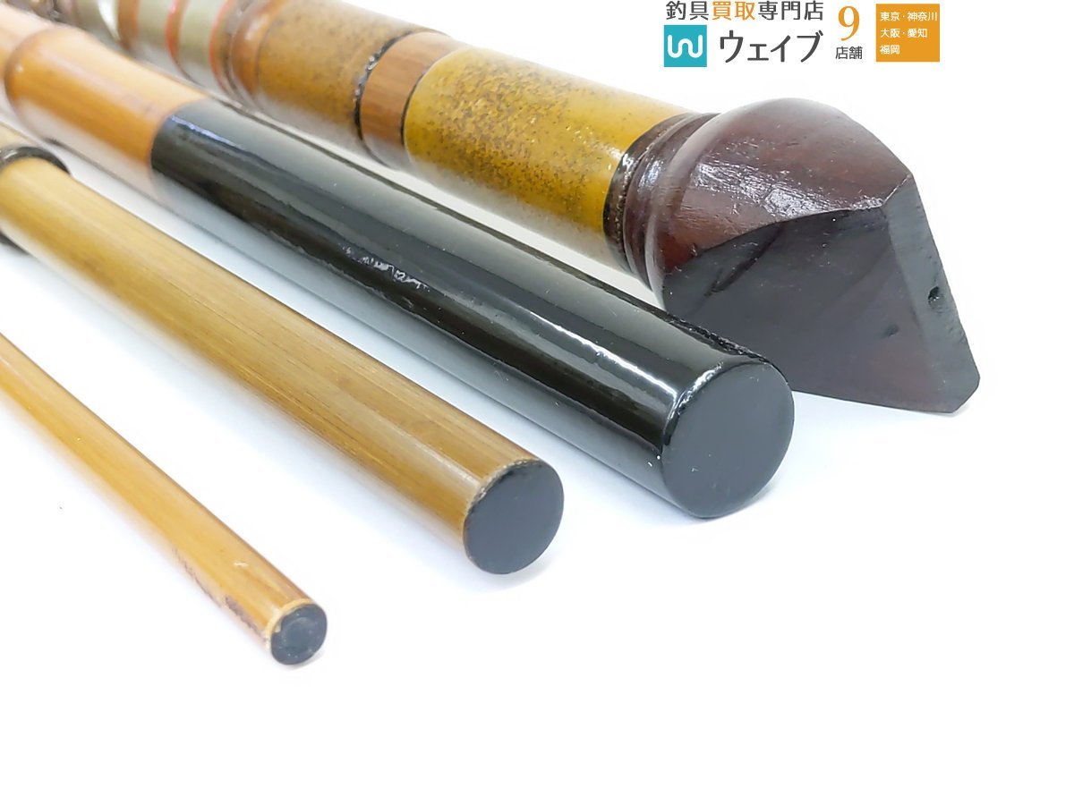 石鯛竿 3セット ジャンク品 石鯛竿 4本継 約545cm 和竿 竹竿 ジャンク品