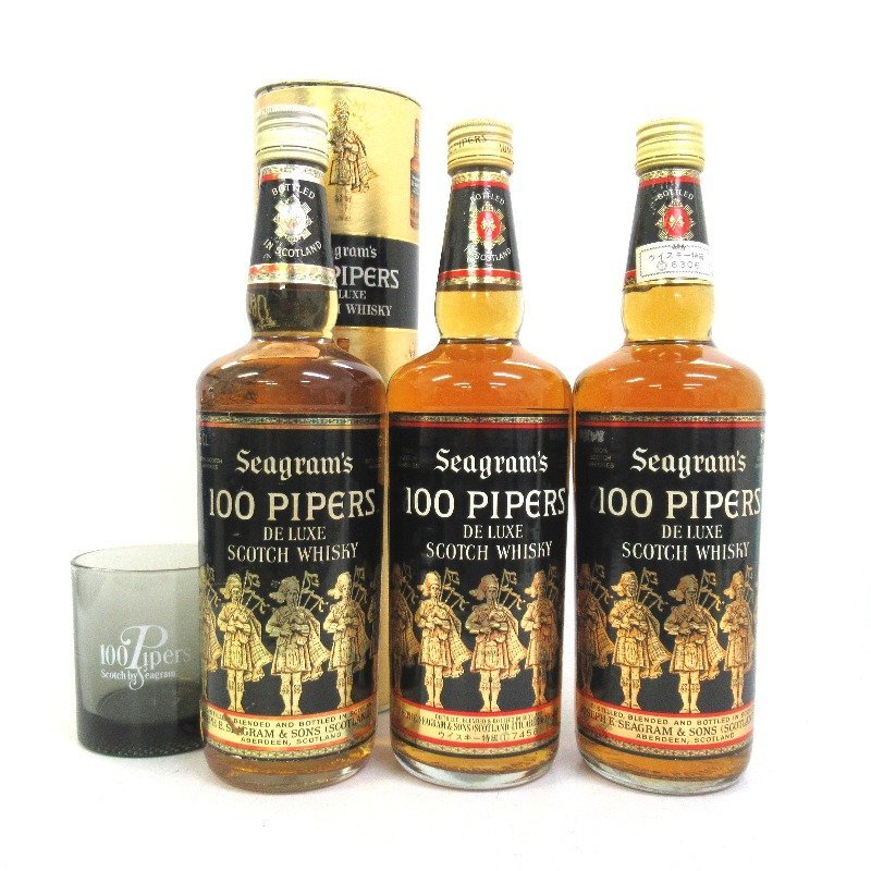 シーグラム 100パイパーズ 3本セット 760ml