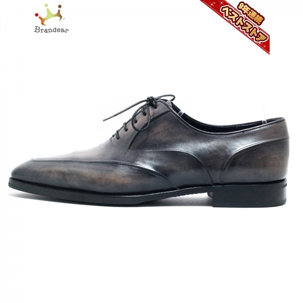ベルルッティ berluti シューズ 8 1/2 - レザー ダークグレー メンズ