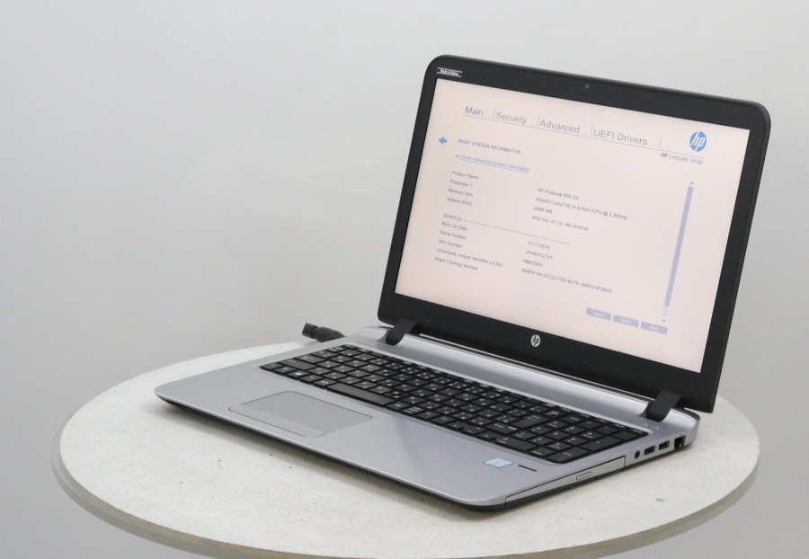 hp ProBook 450 G3 - Core i3 6100U 2.30GHz 4GB 1000GB□1週間保証