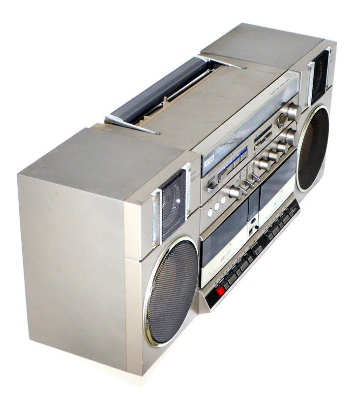 稀少動作品/昭和レトロ】AIWA アイワ Wカセット CA-W1 SC-W1 ラジカセ 