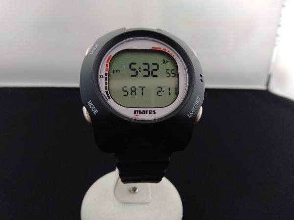 mares 734994／ブラック 時計 ベルト非純正 MARES クォーツ腕時計