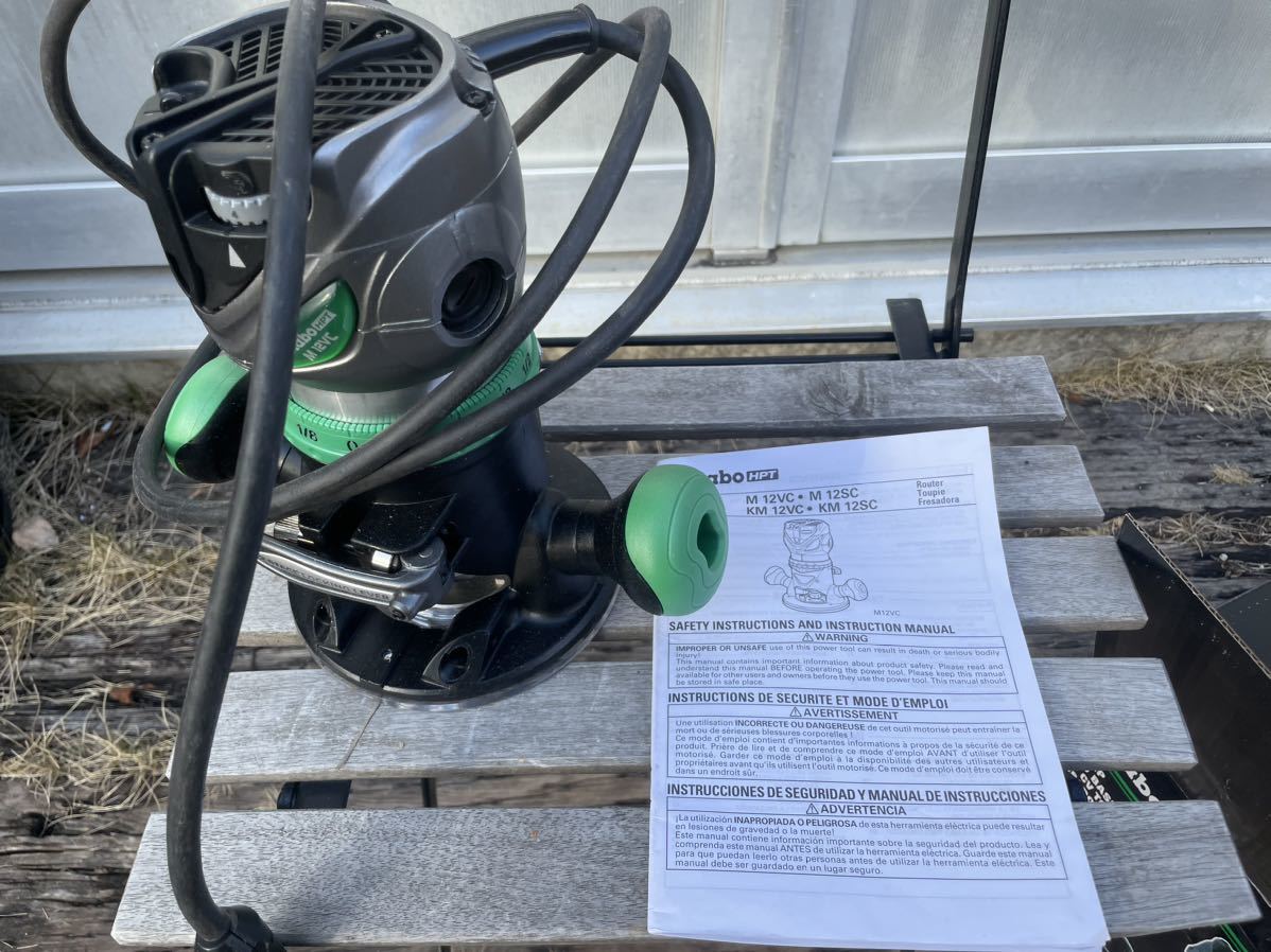METABO M12VC ハンドルーター　美品　US日立