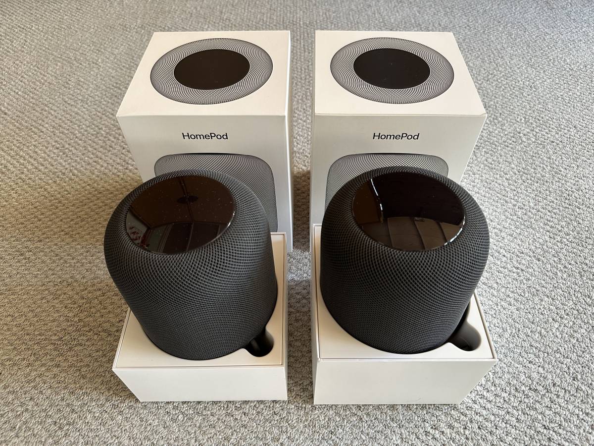 【超美品】HomePod（第1世代）スペースグレイ_4