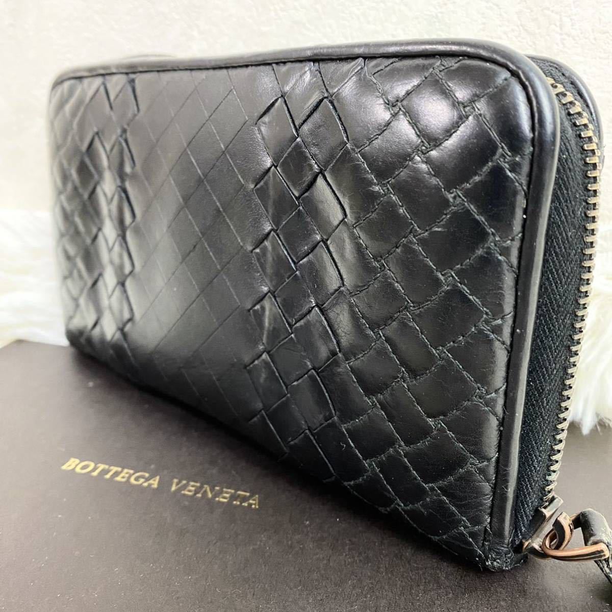希少デザイン】美品 ボッテガヴェネタ BOTTEGA VENETA ラウンド