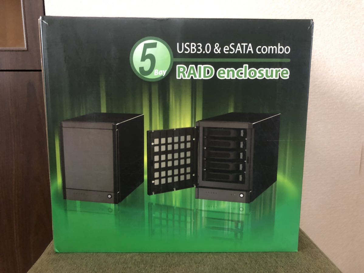 送料無料　HDD5台 外付けRAIDケース　DOSPARA DP-9153 USB3.0 eSATA 