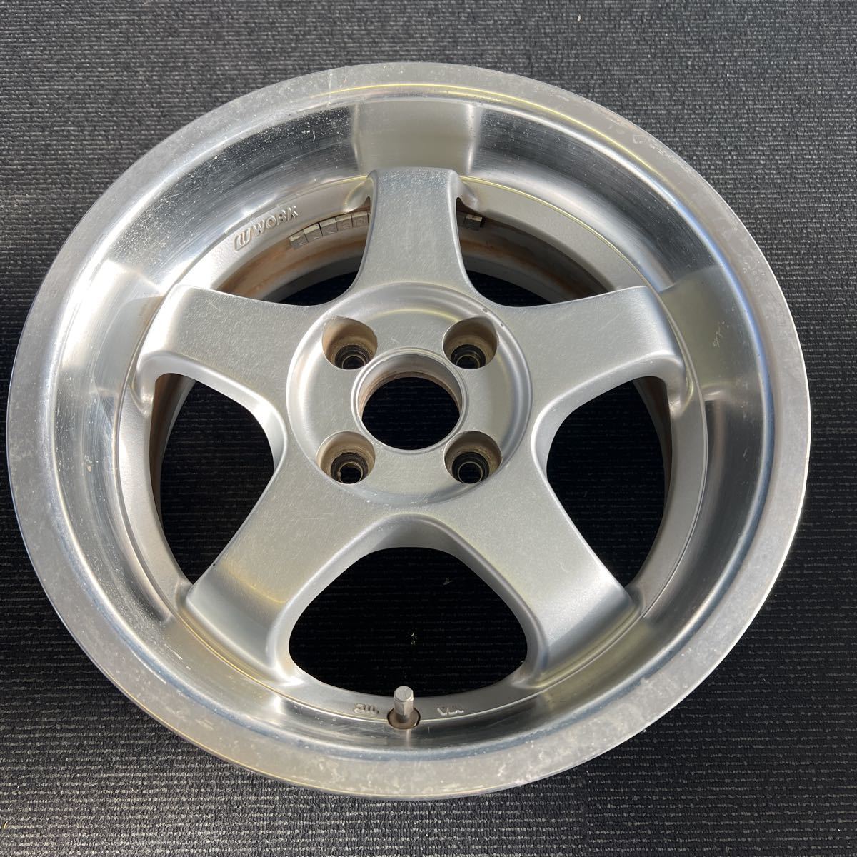 深リム WORK 15インチ7J+25/35 4H-100 4本セット(社外品)｜売買された 