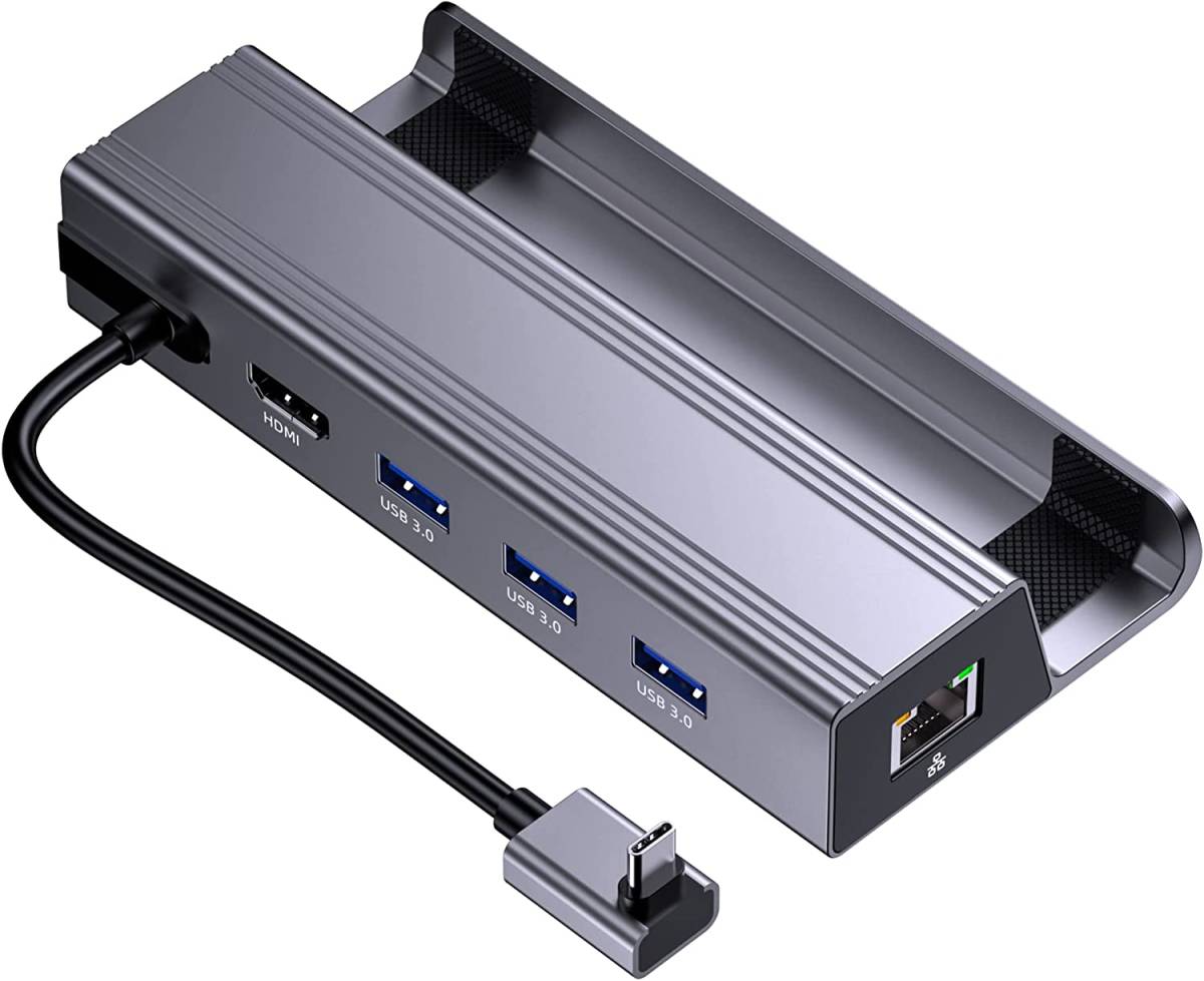 Steam Deck用ドック Nycaco Steam Deck スタンド Steam Deck Dock 6 in 1 ドッキングステーションHDMI 2.0 4K@60Hz ギガビットイーサネット