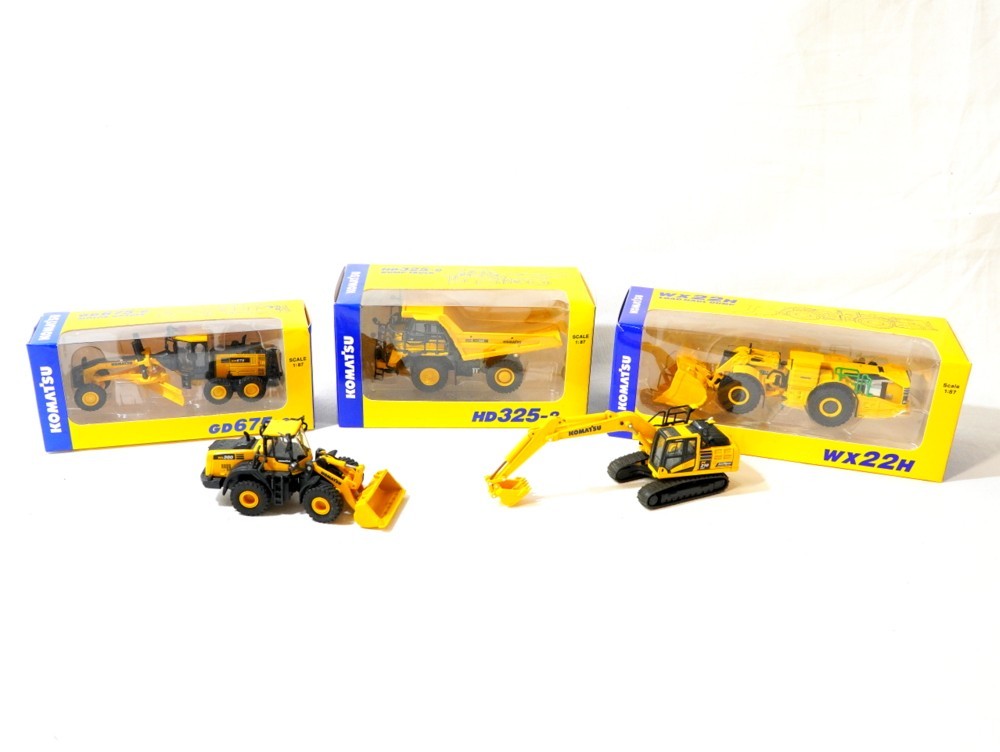 1円スタート ミニカー 模型車 5点 KOMATSU コマツオリジナルミニチュア