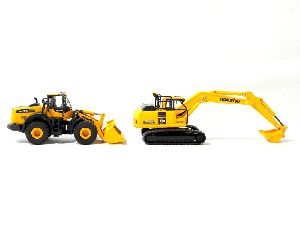 1円スタート ミニカー 模型車 5点 KOMATSU コマツオリジナルミニチュア
