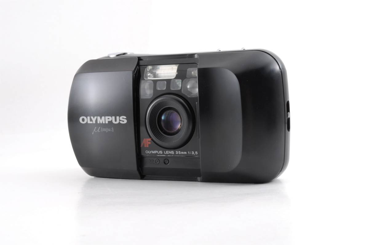 動作品 オリンパス OLYMPUS μ [mju:] ミュー ブラック 黒 コンパクト