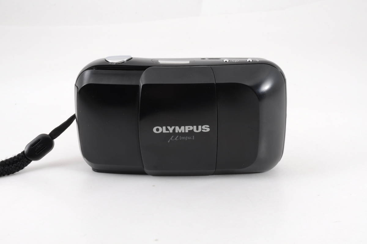 現状品】Olympus オリンパス μ[mju:] 黒 ブラック 初代 コンパクト