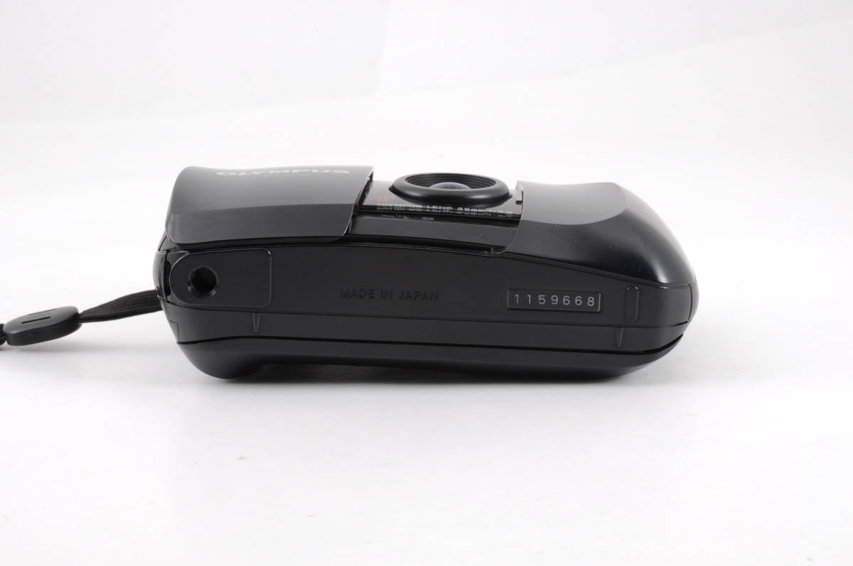 【美品 ケース付き】オリンパス Olympus mju 初代 ブラック 動作品 オリンパス OLYMPUS μ [mju:] ミュー ブラック 黒 コンパクト