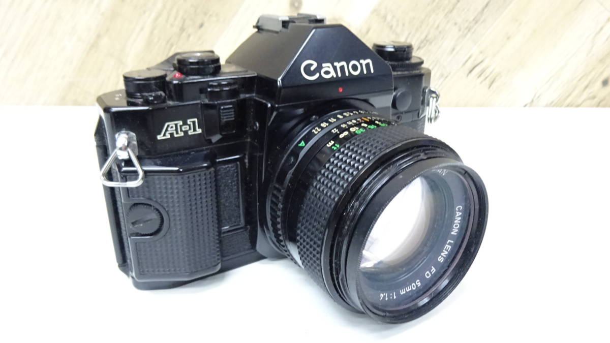 船橋02032TH] Canon A-1 一眼レフ ☆ FD 50㎜ 1:1.4 カメラ、光学機器