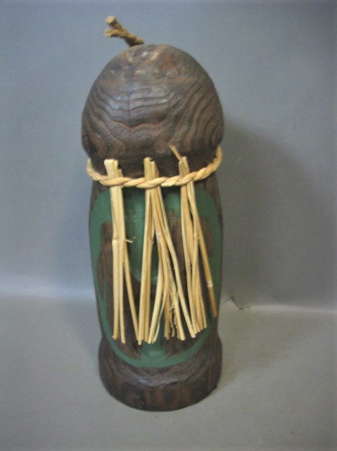 展示品 焼桐細工 男根 金精神 金精様 高25㎝ 子宝 豊穣(東洋彫刻