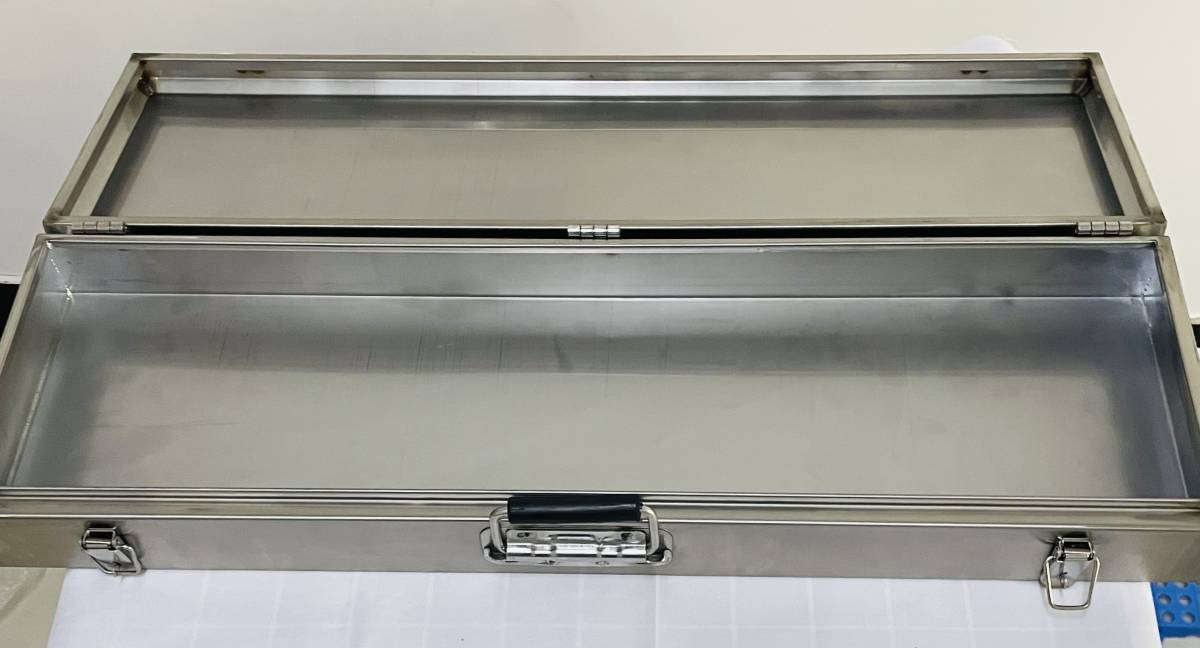 新品未使用 訳あり ステンレス304 工具箱 [80×24×10cm]職人手作り ガン 