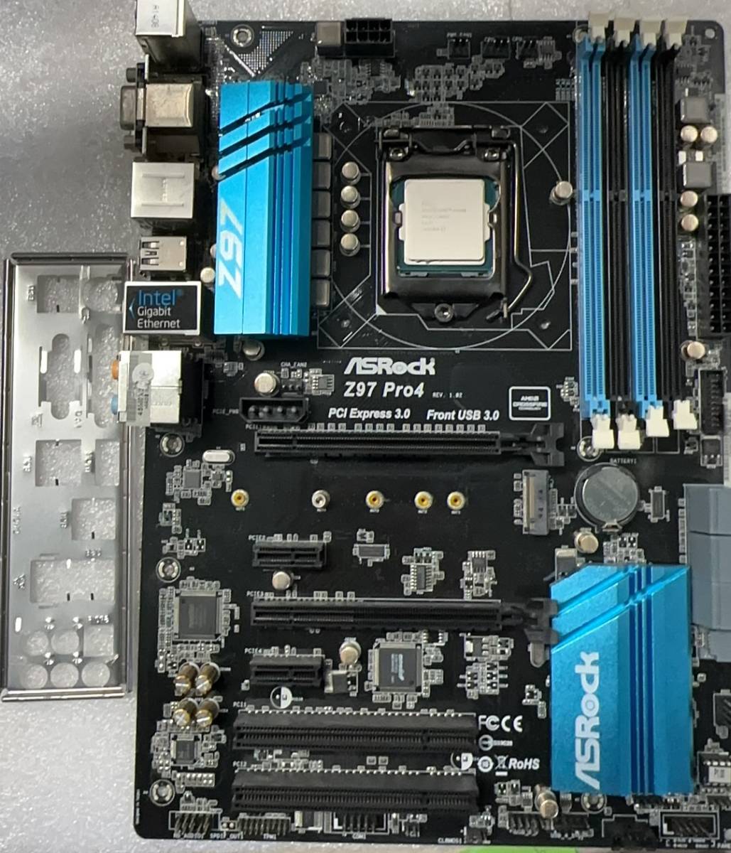 M2153 中古良品マザーボードセット　Corei5-4460　CPU搭載　+　Asrock-Z97-Pro4　動作確認済み