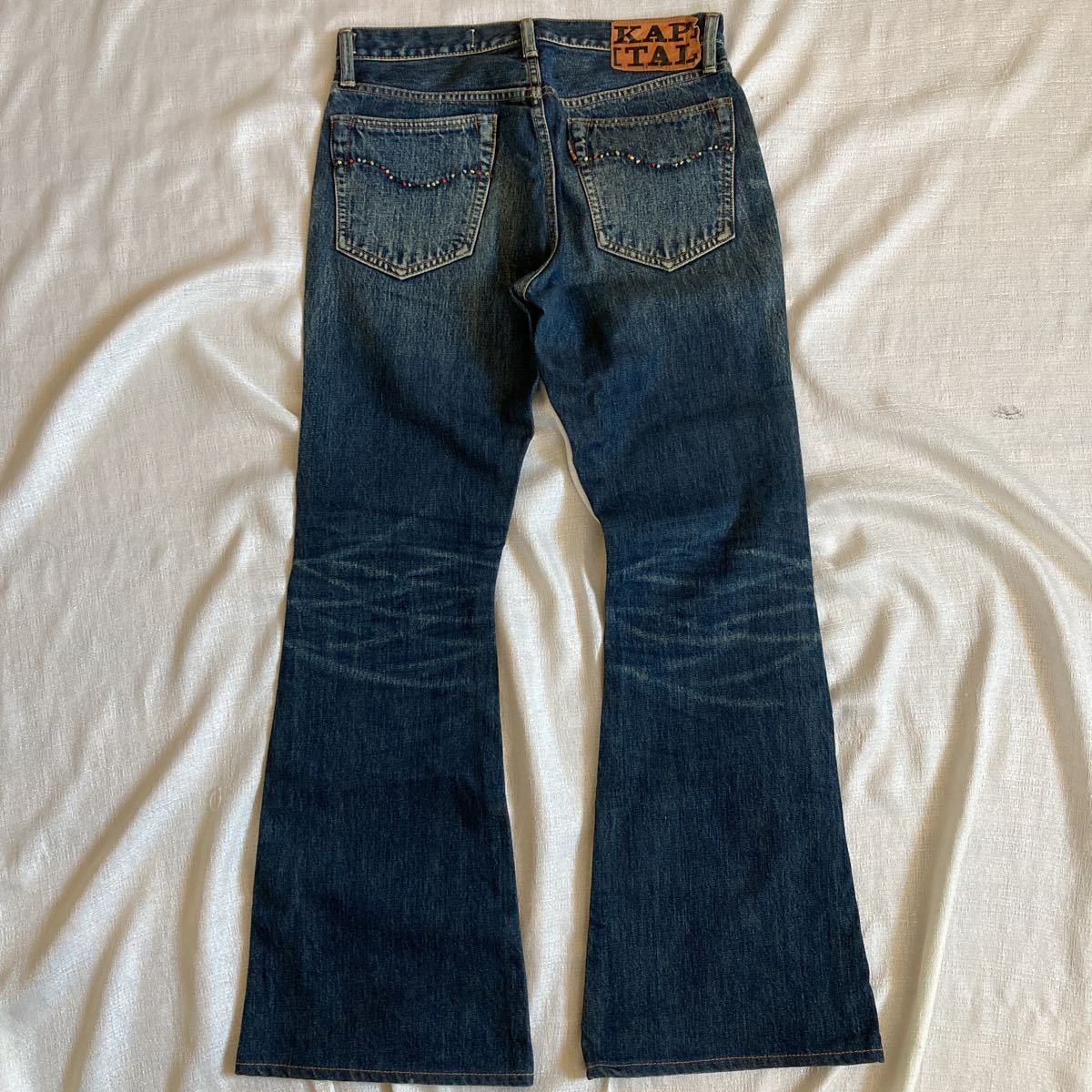 KAPITAL キャピタル ヴィンテージ加工 フレア デニム パンツ