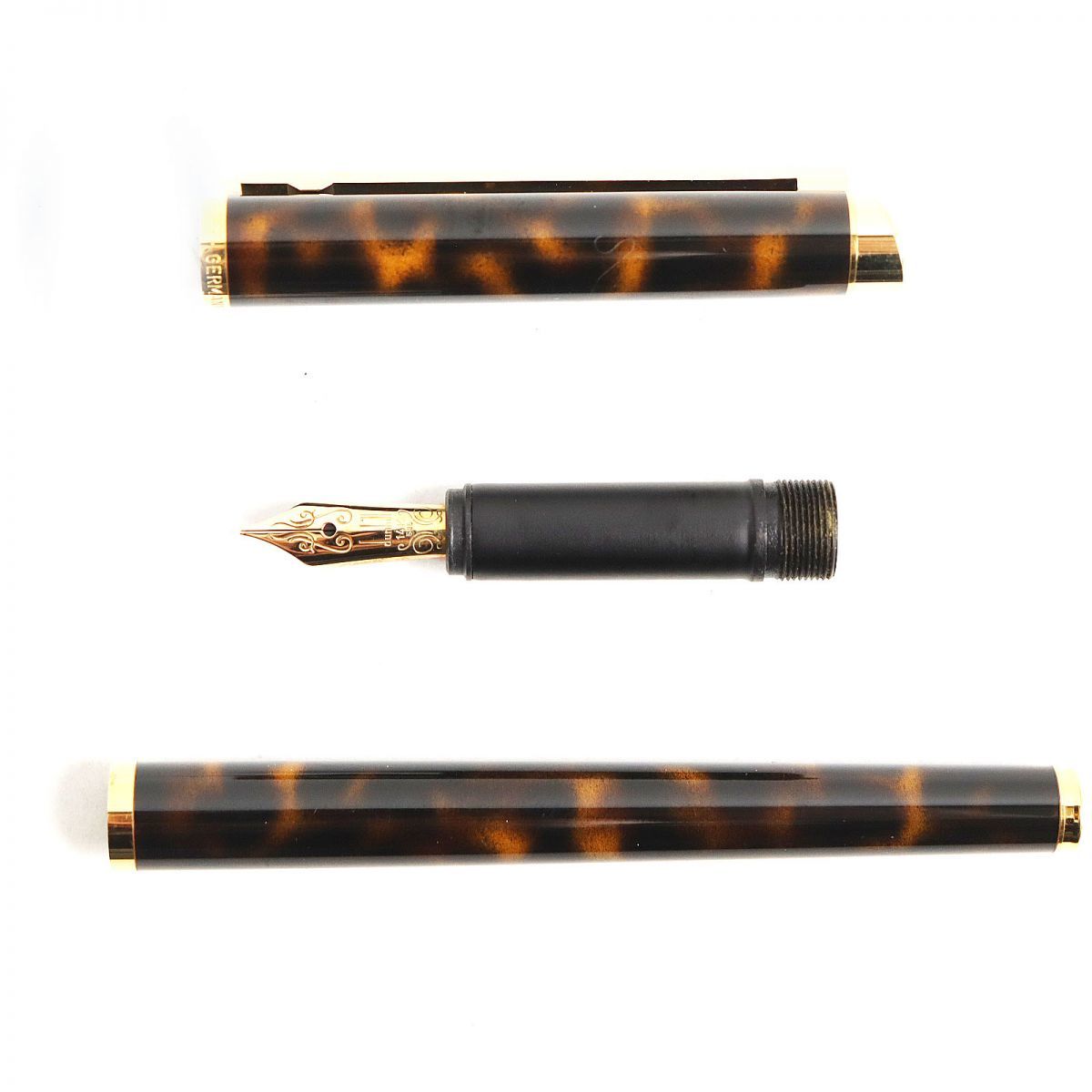 極美品◇dunhill/ダンヒル ジェムライン ペン先14K キャップ式