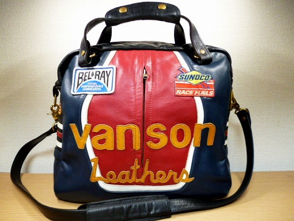 VANSON バンソン レザー スター バック 2WAY ショルダー ボストン バッグ STAR BAG レア
