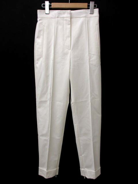 【Y】 マックスマーラ 22SS コットン ギャバジン トラウザーズ パンツ 36 11311021600