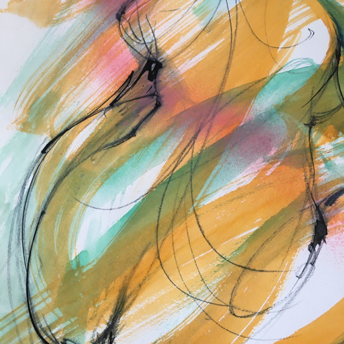 絵画 ヌード デッサン パリ T.TOMIYA 肉筆 裸婦 サイン有り 人物画  