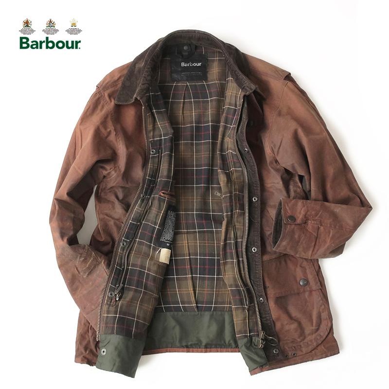 希少！英国製Barbour バブアー FONTAINBLEOU オイルドジャケット ラ 