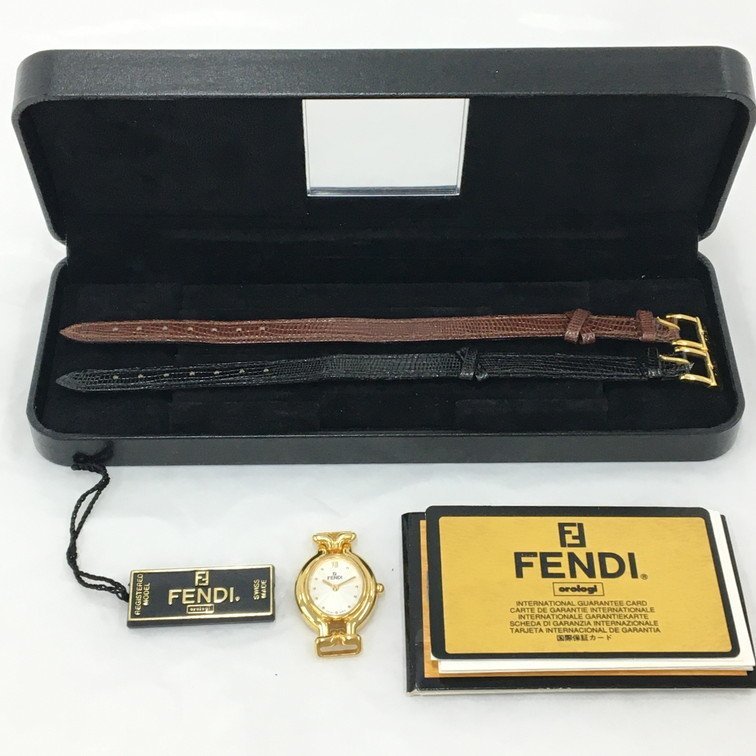 【BBAP9012】FENDI カメレオン チェンジベルト 640L クオーツ 稼働