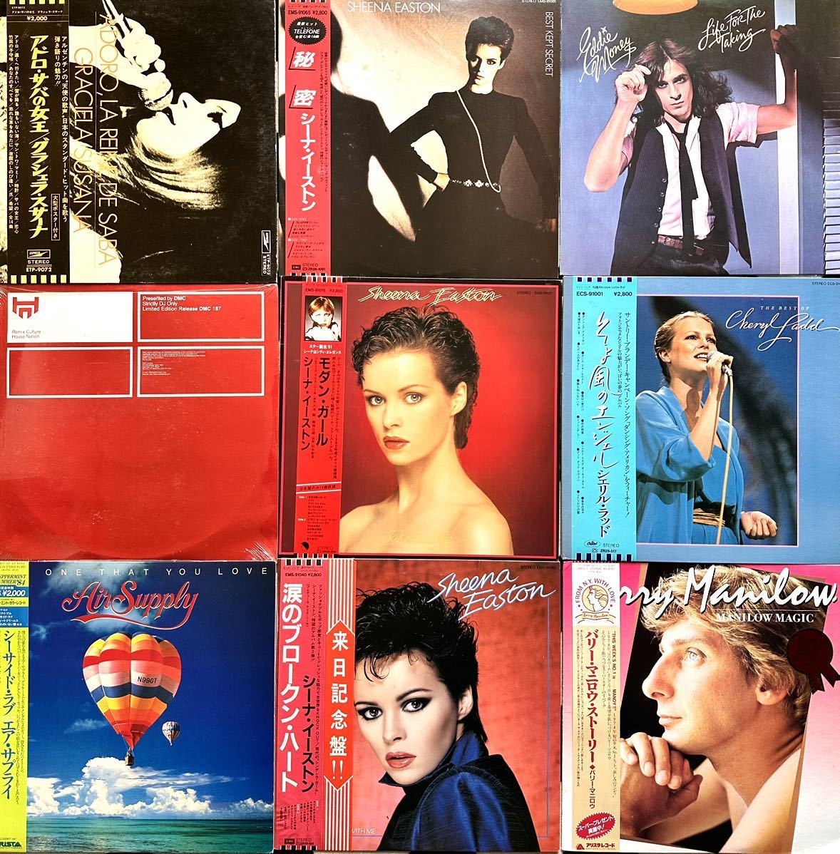 '12 LP & '12 シングル　ロック、ポップス全般45タイトル。'12 シングルは数枚のみ。２枚組 X 4、２枚入りBox x 1 を含む。