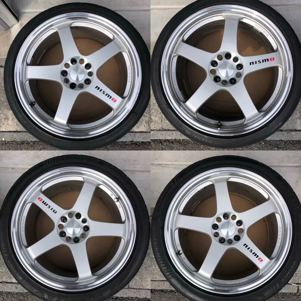 希少 ホイール ニスモ レイズ NISMO RAYS LM-GT4 19インチ8.5J +25 2本 9.5J +30 2本 114.3 5穴